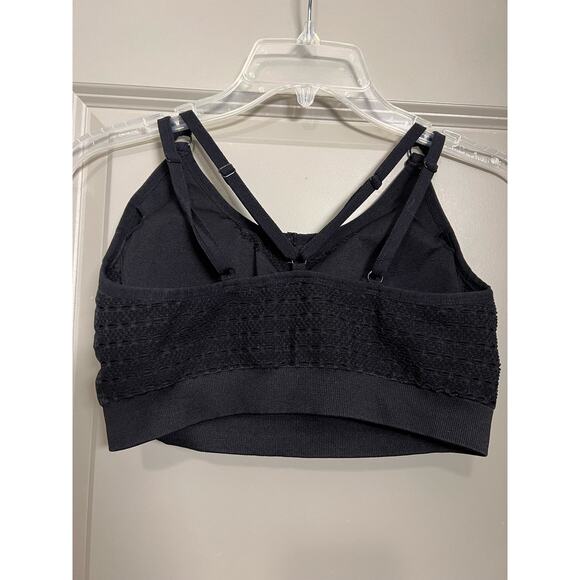 Gymshark Black Mesh Sports Bra Size Small - Picture 4 of 6